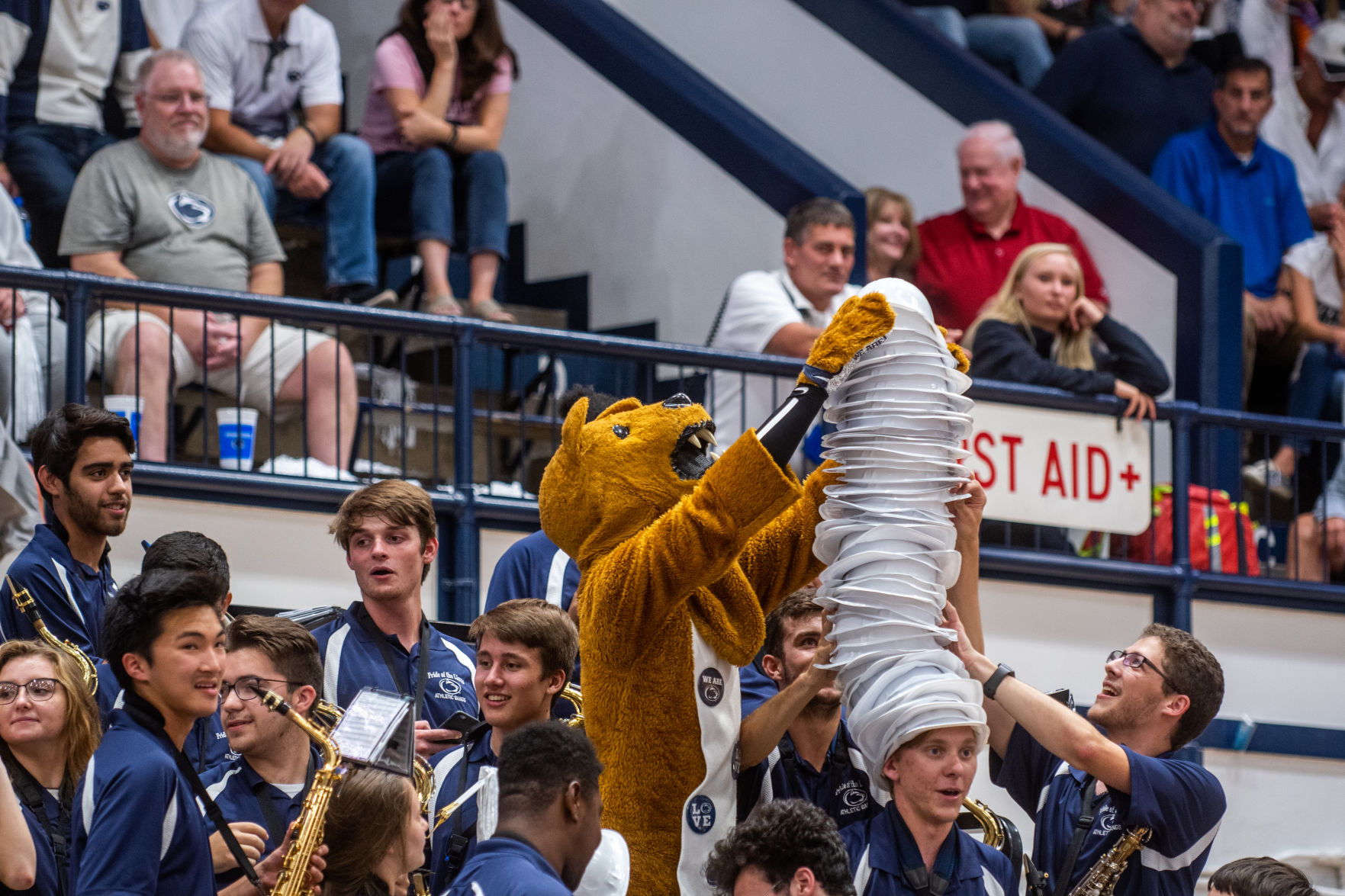 Penn State women's volleyball vs Stanford, Nittany Lion stacks hats